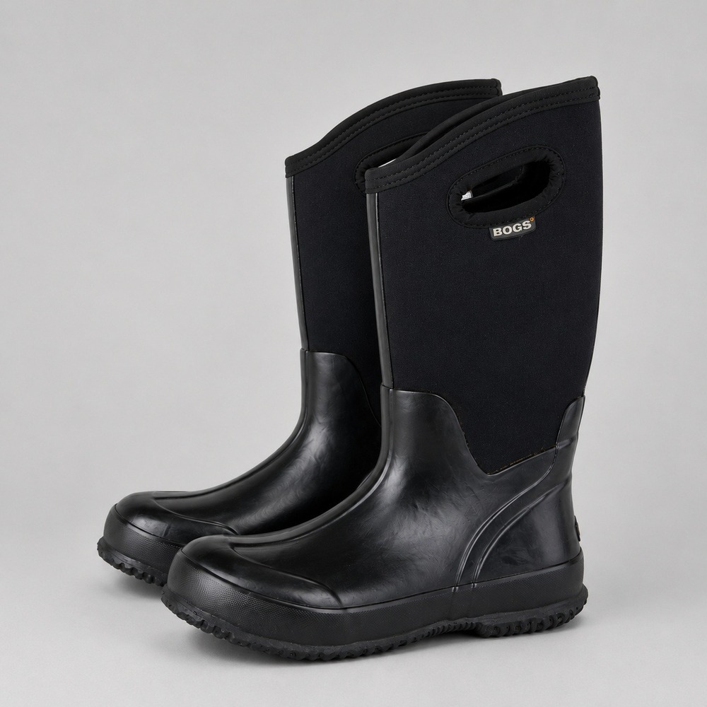 Bogs Womens 8 Black Waterproof Insulated Snow Rain Boots Farm Mud Gorpcore Work